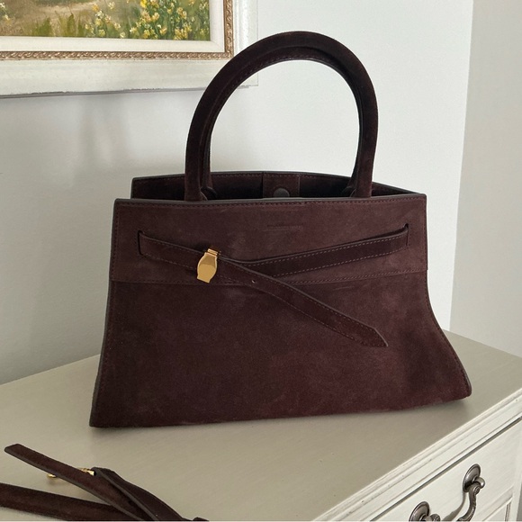Veronica Beard Suede Top Handle Dash Bag - Picture 5 of 9
